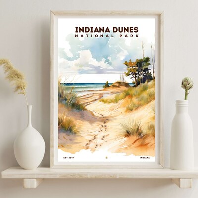 Indiana Dunes National Park Poster, Travel Art, Office Poster, Home Decor | S8 - image6